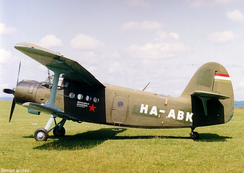 Kép a HA-ABK lajstromú gépről.