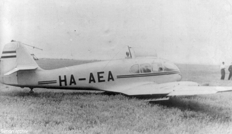 Kép a HA-AEA lajstromú gépről.