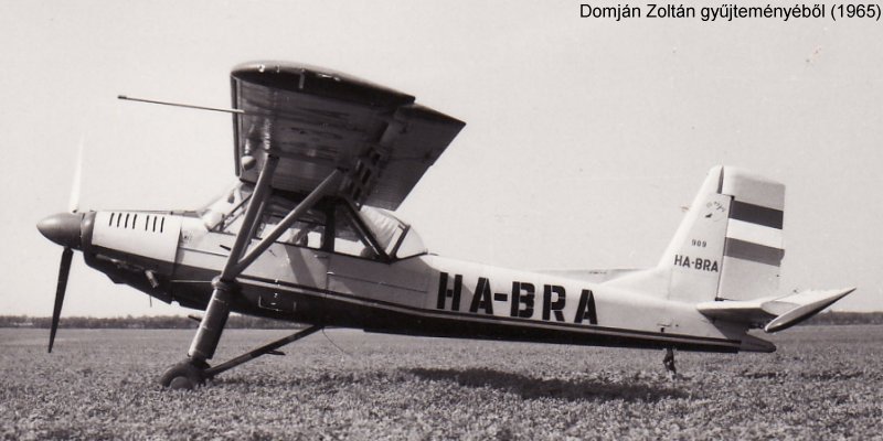 Kép a HA-BRA lajstromú gépről.