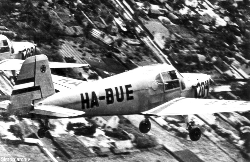 Kép a HA-BUE lajstromú gépről.