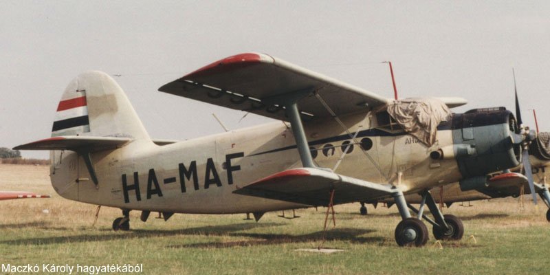 Kép a HA-MAF (3) lajstromú gépről.