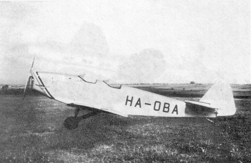 Kép a HA-OBA lajstromú gépről.