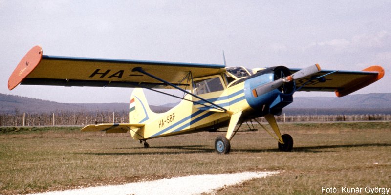 Kép a HA-SBF (2) lajstromú gépről.