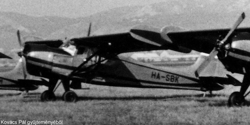 Kép a HA-SBK lajstromú gépről.