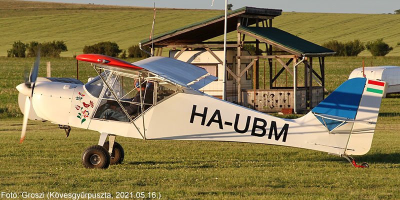Kép a HA-UBM (2) lajstromú gépről.