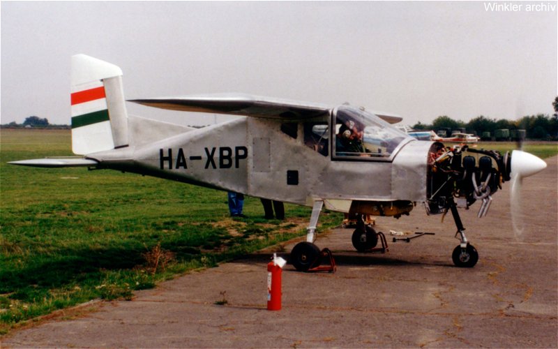 Kép a HA-XBP lajstromú gépről.