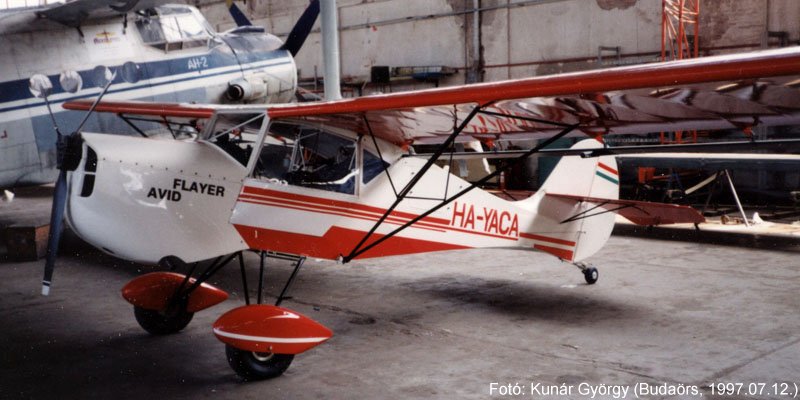 Kép a HA-YACA lajstromú gépről.