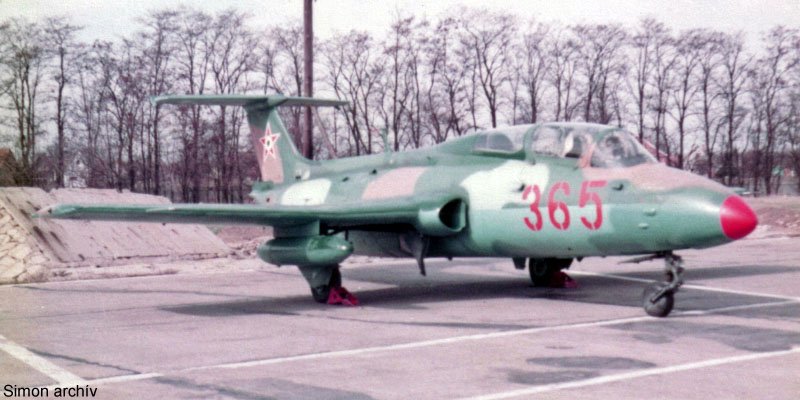 Kép a Aero L-29 Delfín típusú, 365 oldalszámú gépről.