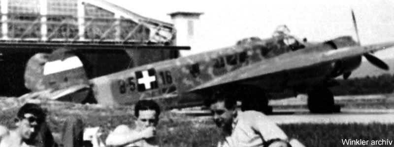 Kép a Caproni Ca.135 típusú, B.516 oldalszámú gépről.