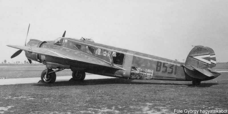 Kép a Caproni Ca.135 típusú, B.531 oldalszámú gépről.