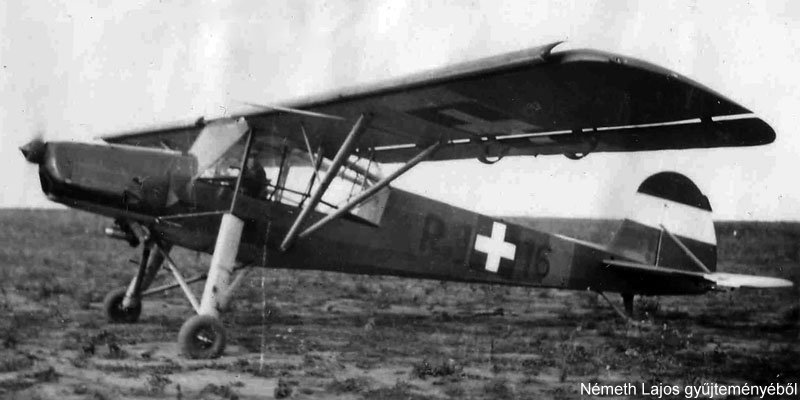 Kép a Fieseler Fi 156 Storch típusú, R.116 oldalszámú gépről.