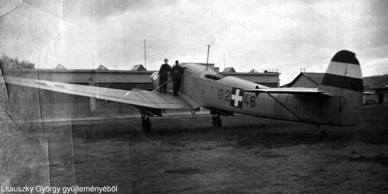 Kép a Focke-Wulf Fw 58 Weihe típusú, G.246 oldalszámú gépről.