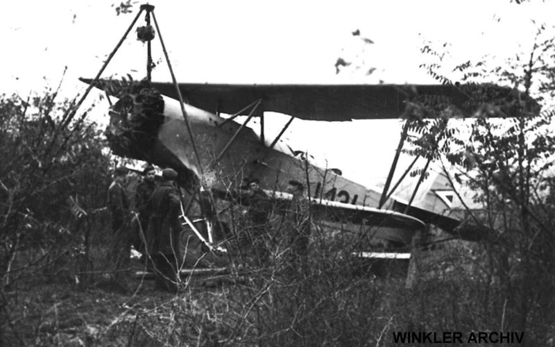 Kép a Fokker C.V. típusú, I.134 oldalszámú gépről.
