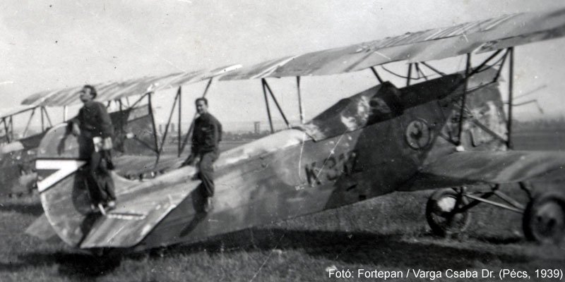 Kép a Fokker C.V. típusú, K.312 (1) oldalszámú gépről.