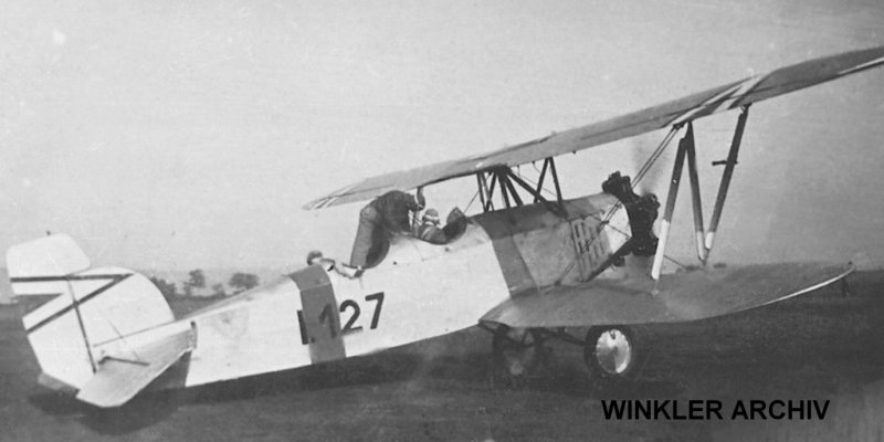 Kép a Heinkel HD 22 típusú, I.127 oldalszámú gépről.