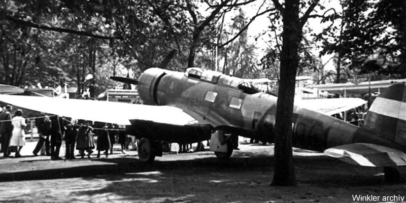 Kép a Heinkel He 70 típusú, F.404 oldalszámú gépről.