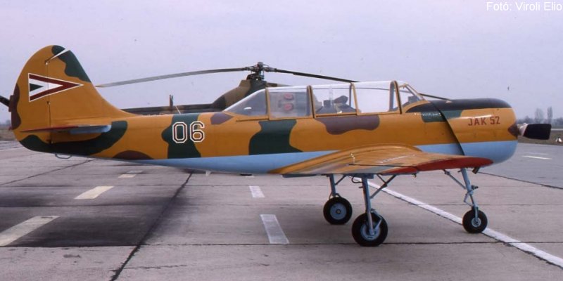 Kép a Jakovlev Jak-52 típusú, 06 oldalszámú gépről.