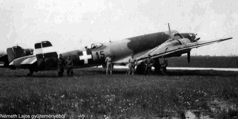 Kép a Junkers Ju 86 típusú, B.315 oldalszámú gépről.