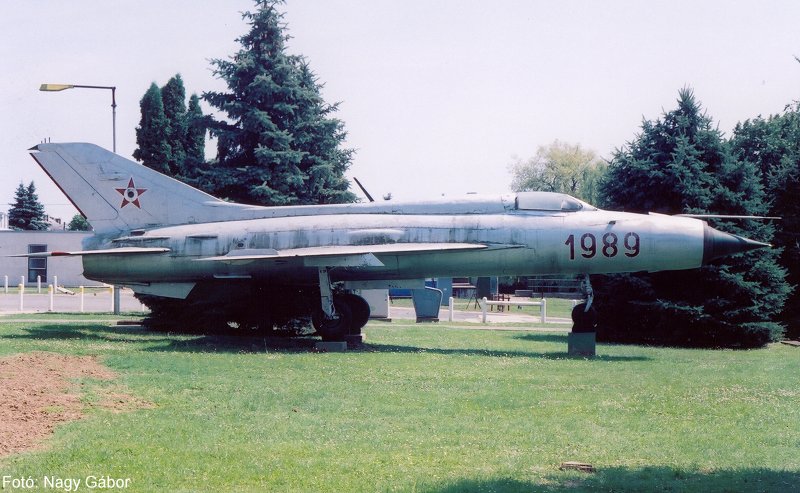 Kép a Mikojan-Gurjevics MiG-21 típusú, 505 oldalszámú gépről.
