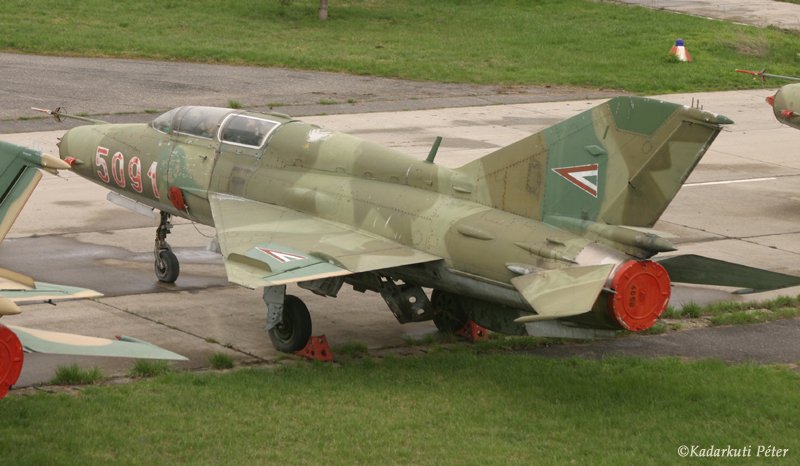 Kép a Mikojan-Gurjevics MiG-21 típusú, 5091 oldalszámú gépről.