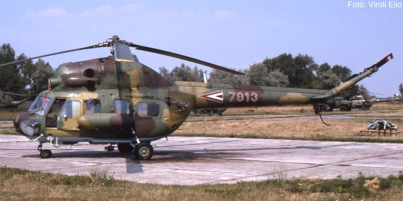 Kép a Mil Mi-2 típusú, 7813 oldalszámú gépről.