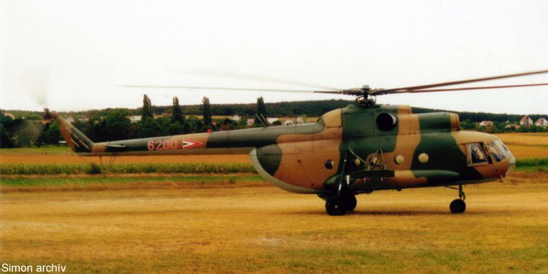 Kép a Mil Mi-8 típusú, 6200 oldalszámú gépről.