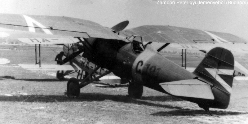 Kép a PZL P.11 típusú, G.191 oldalszámú gépről.