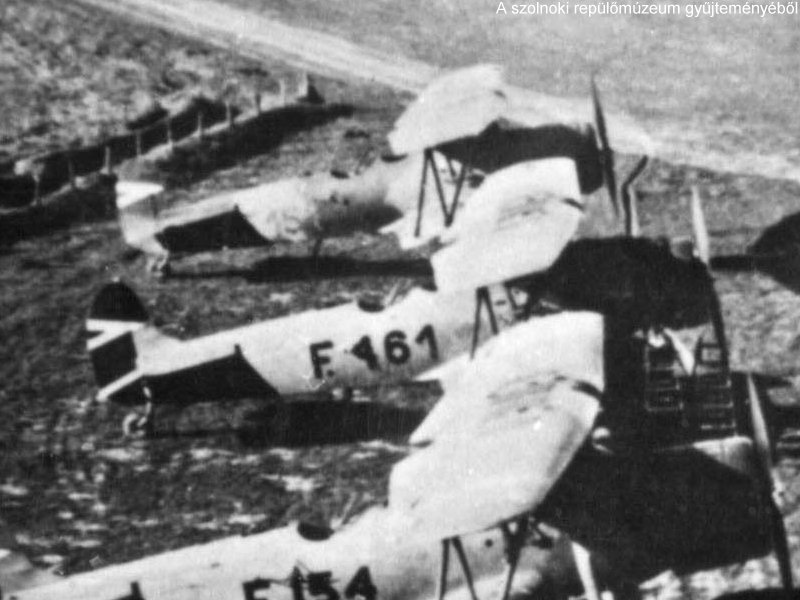 Kép a Weiss Manfréd W.M.16 Budapest típusú, F.161 oldalszámú gépről.
