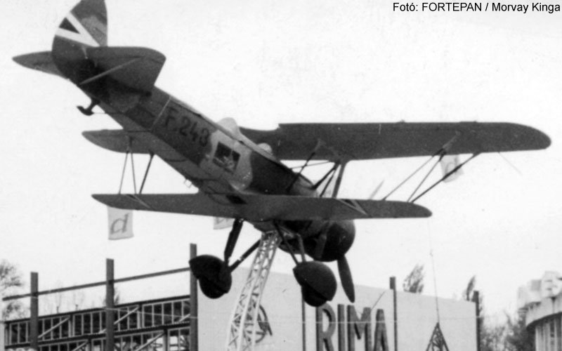 Kép a Weiss Manfréd W.M.21 Sólyom típusú, F.243 oldalszámú gépről.