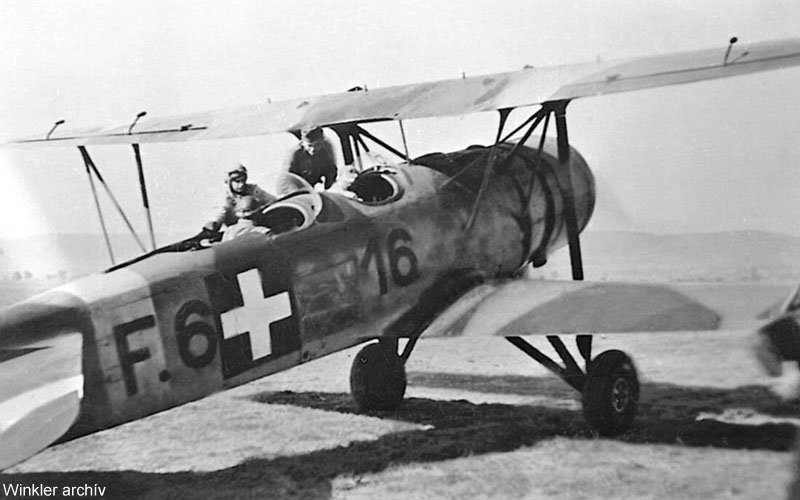 Kép a Weiss Manfréd W.M.21 Sólyom típusú, F.616 oldalszámú gépről.