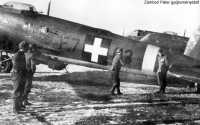 Kép a Heinkel He 111 típusú, F.703 oldalszámú gépről.