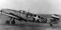 Kép a Messerschmitt Bf 109 típusú, V.753 oldalszámú gépről.