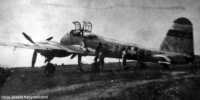 Kép a Messerschmitt Me 210 típusú, Z.098 oldalszámú gépről.