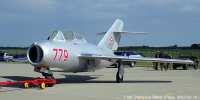 Kép a Mikojan-Gurjevics MiG-15 típusú, 779 oldalszámú gépről.