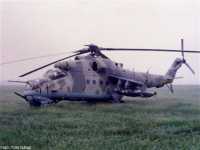 1. kép a Mil Mi-24 típusú, 577 oldalszámú gépről.