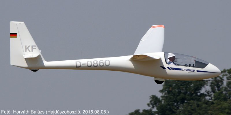 Kép a D-0860 lajstromú gépről.