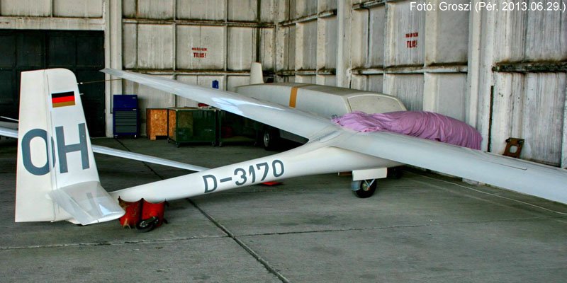 Kép a D-3170 lajstromú gépről.