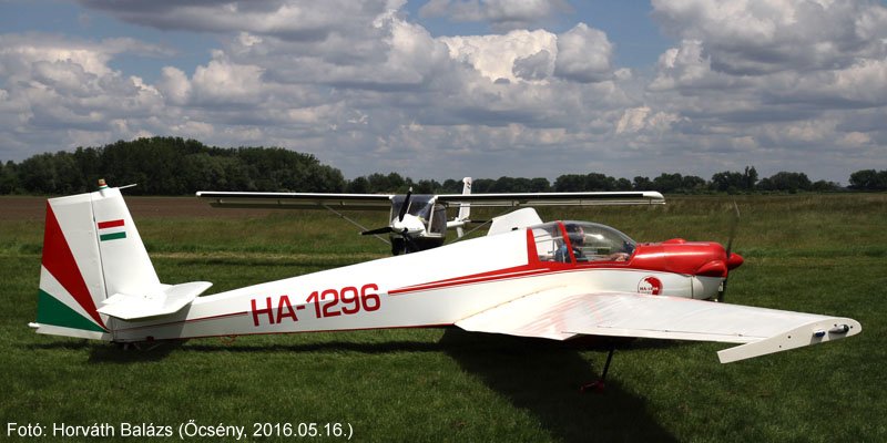 Kép a HA-1296 lajstromú gépről.