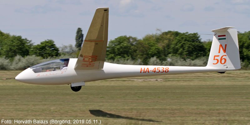 Kép a HA-4538 lajstromú gépről.