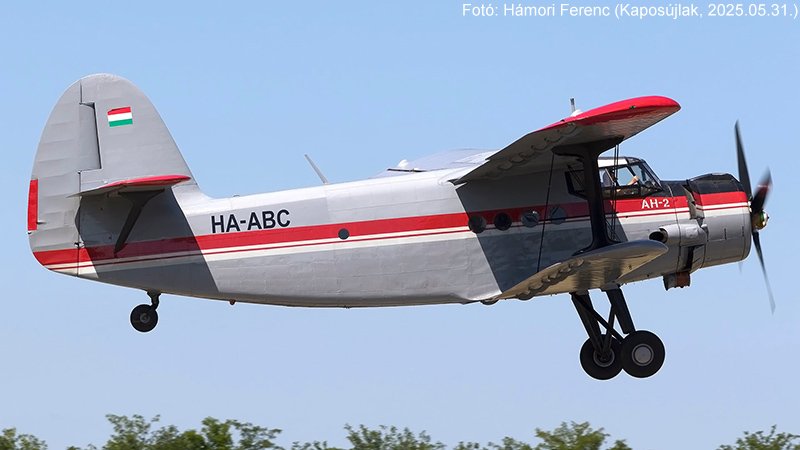 Kép a HA-ABC lajstromú gépről.