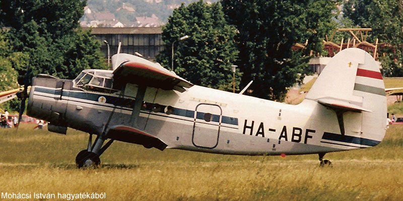 Kép a HA-ABF lajstromú gépről.