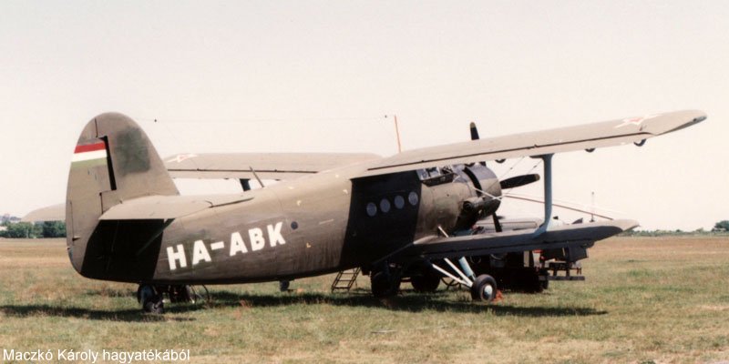 Kép a HA-ABK lajstromú gépről.