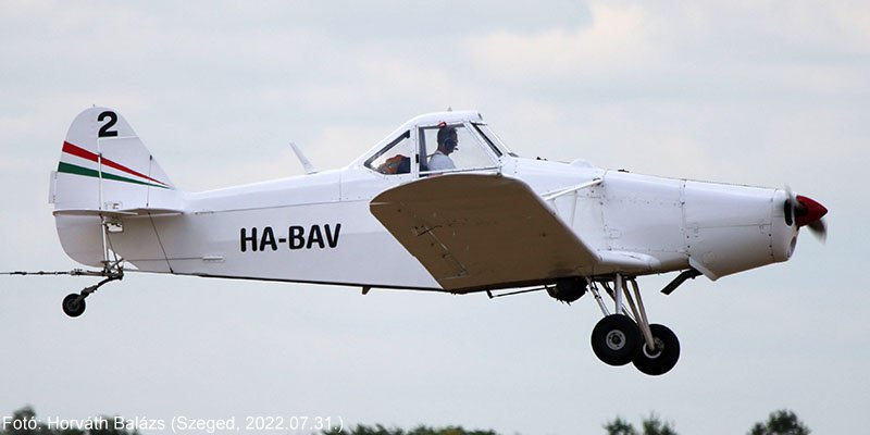 Kép a HA-BAV lajstromú gépről.