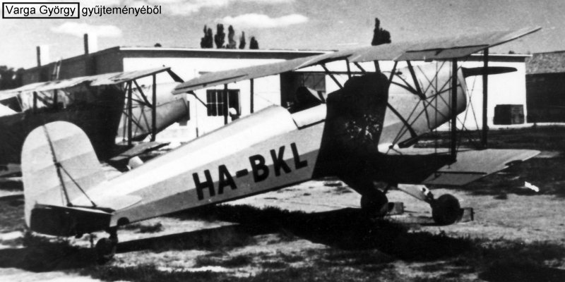 Kép a HA-BKL lajstromú gépről.