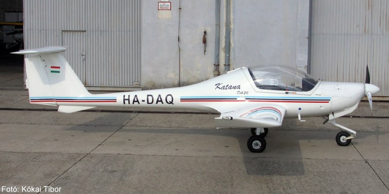 Kép a HA-DAQ lajstromú gépről.