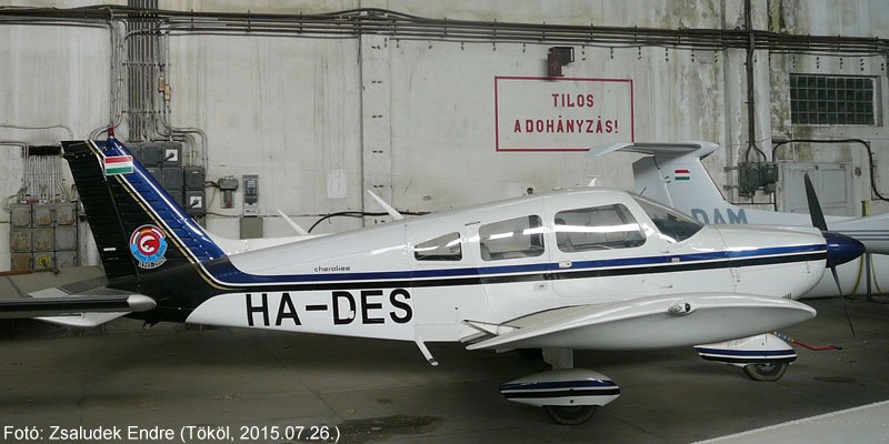 Kép a HA-DES lajstromú gépről.