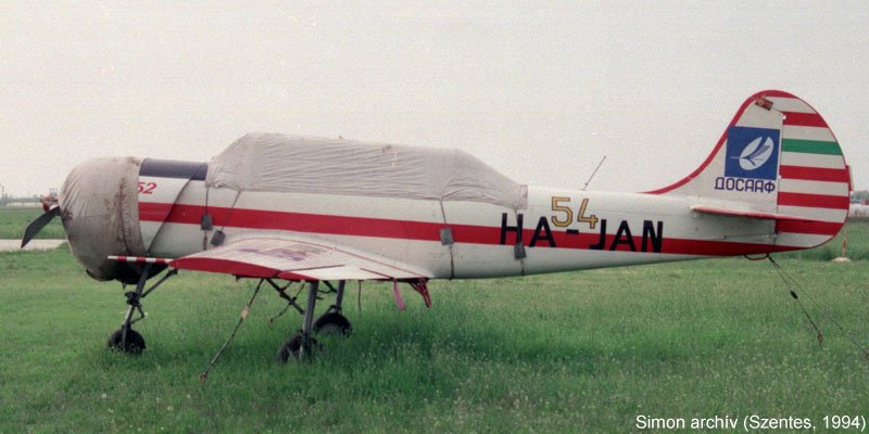 Kép a HA-JAN lajstromú gépről.