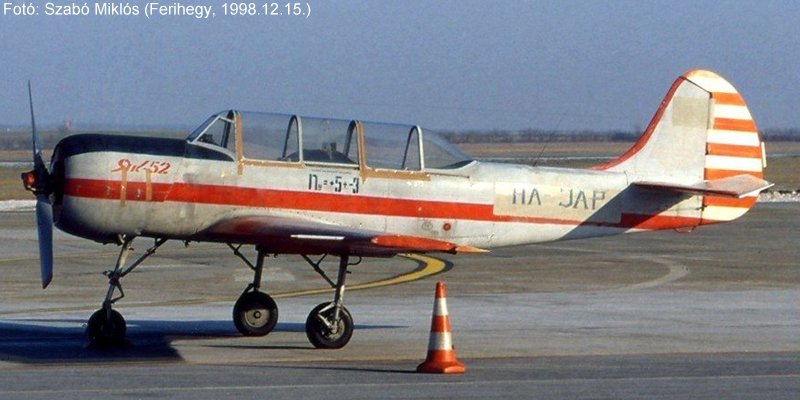 Kép a HA-JAP lajstromú gépről.