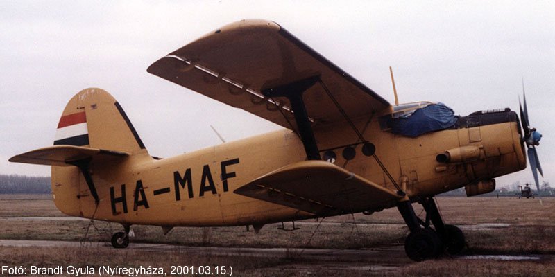 Kép a HA-MAF (3) lajstromú gépről.