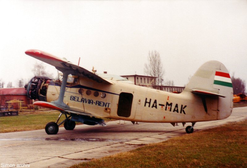 Kép a HA-MAK (3) lajstromú gépről.